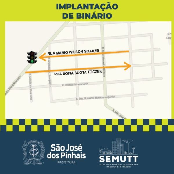 Atenção motoristas em trânsito em São José dos Pinhais: Jardim Suíça tem vias com alteração de sentido