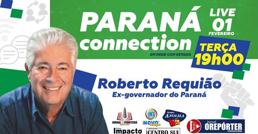 Roberto Requião, hoje nas redes sociais de O Repórter e emissoras coligadas