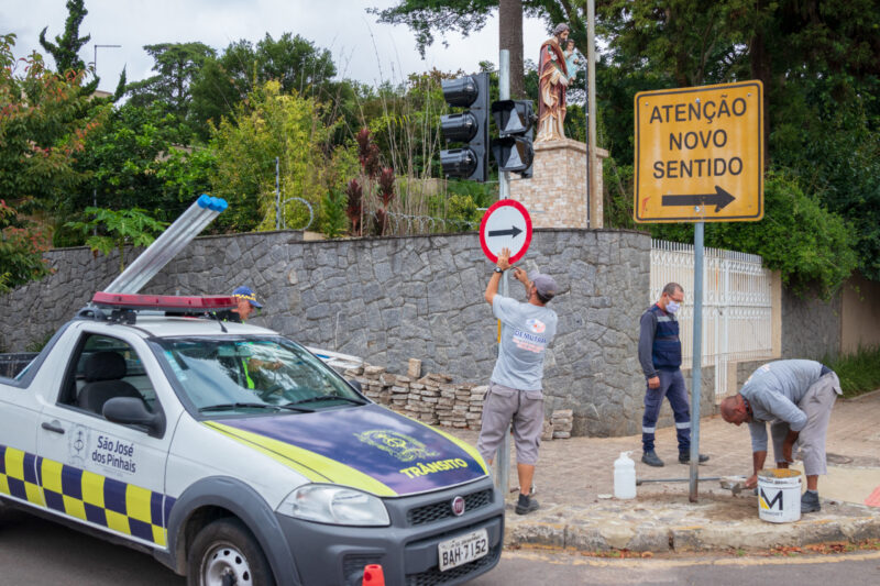 Prefeitura de São José dos Pinhais informa sobre mudança de sentido em três ruas da cidade