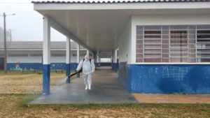 Escola Hemetério Torres é higienizada para segurança de todos