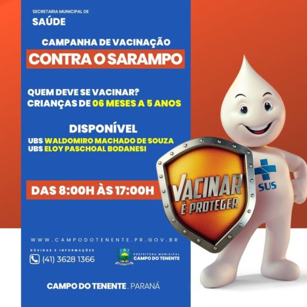 Campanha de vacinação contra o Sarampo