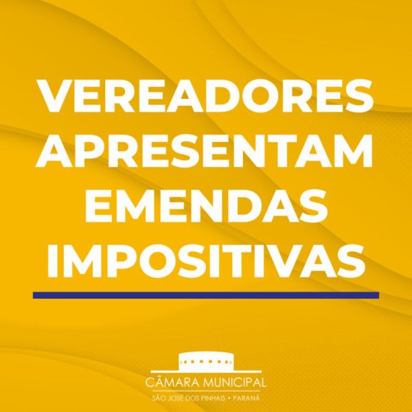 Vereadores apresentam emendas impositivas à Lei de Diretrizes Orçamentárias de 2023