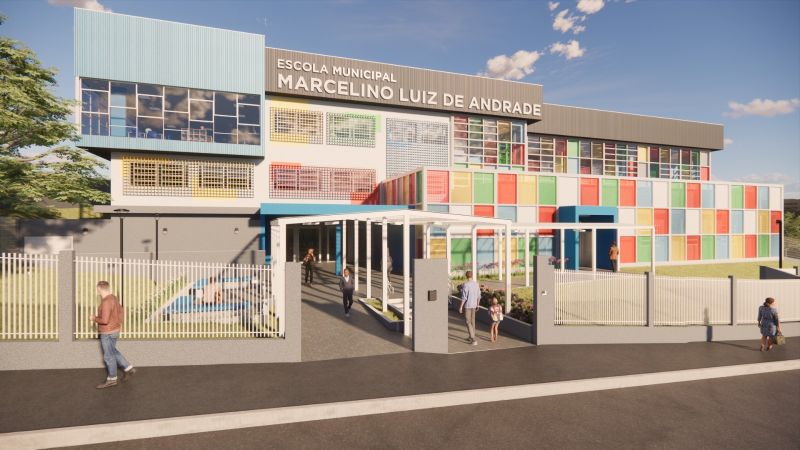 <strong> Nova escola Marcelino terá área construída quase três vezes maior que prédio atual</strong>