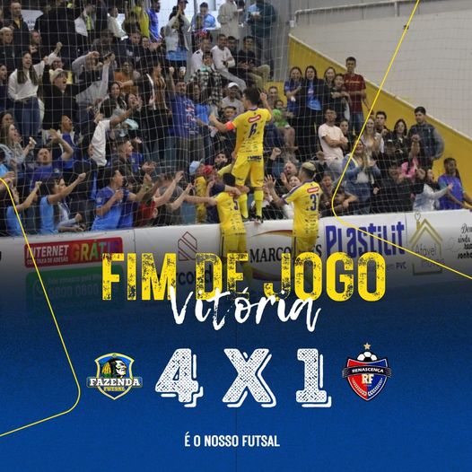 Fazenda Futsal vence o Renascença na estreia da 2ª fase do Paranaense