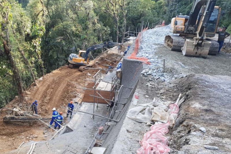 Graciosa terá bloqueio total para reconstrução do pavimento do km 7 entre os dias 18 e 20