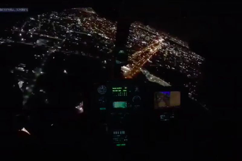 Novo helicóptero do Projeto Falcão ajuda a recuperar carro roubado em São José dos Pinhais