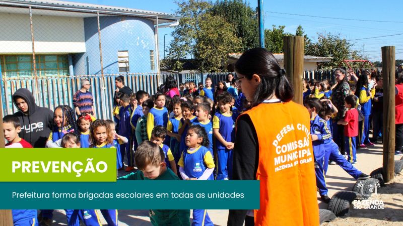 Prefeitura forma brigadas escolares em todas as unidades de ensino