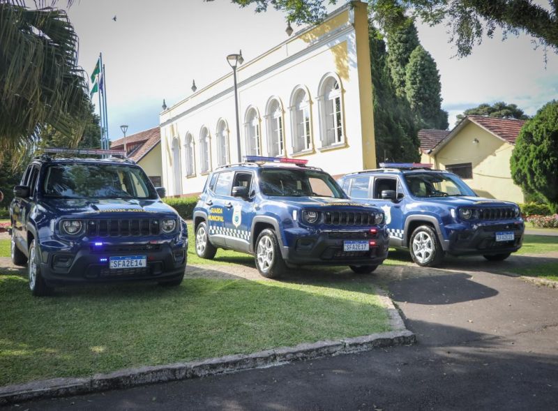 Guarda Municipal de São José dos Pinhais recebe novas viaturas para reforçar a segurança pública