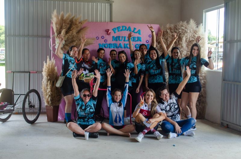 2º Pedala Mulher reúne diversos participantes em Agudos do Sul