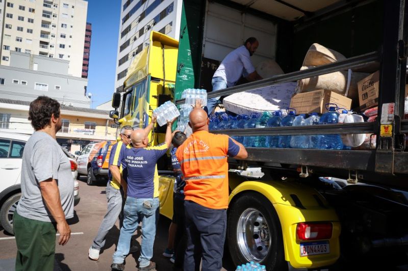 São José dos Pinhais arrecada e envia donativos para o Rio Grande do Sul