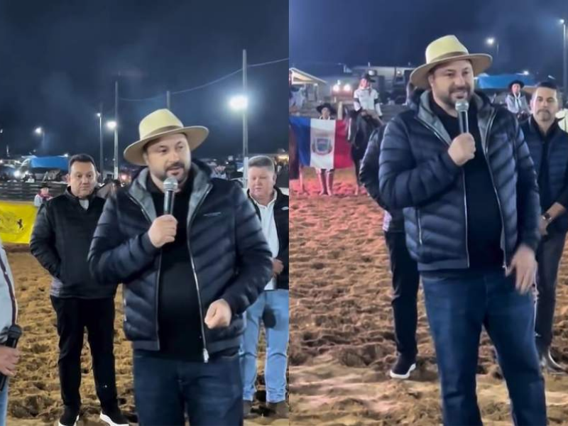 Deputado Geraldo Mendes anuncia cobertura para cancha no 18º Rodeio Crioulo Nacional em Campo Magro  