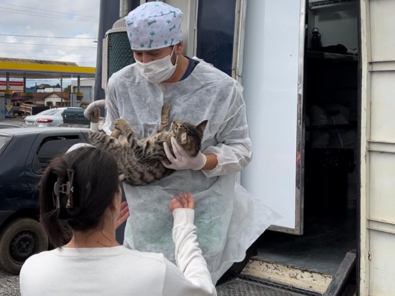 Castra + Paraná chega a Fazenda Rio Grande com castrações gratuitas para cães e gatos!