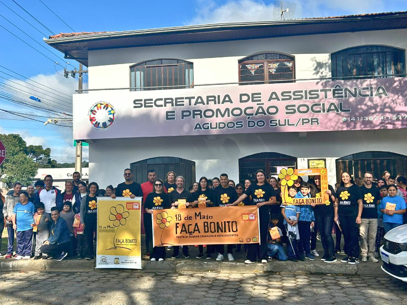 Maio Laranja é marcado por caminhada de conscientização em Agudos do Sul