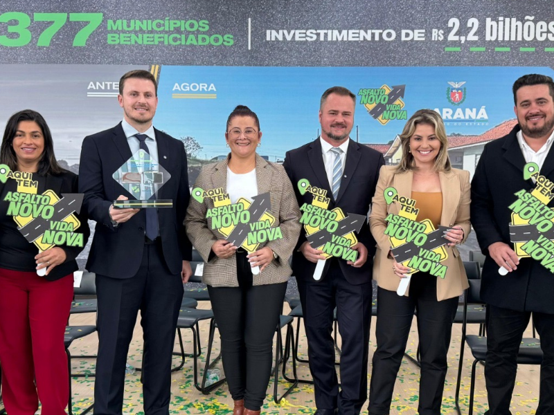 Deputado Alisson comemora chegada do programa “Asfalto Novo Vida Nova” em Fazenda Rio Grande 