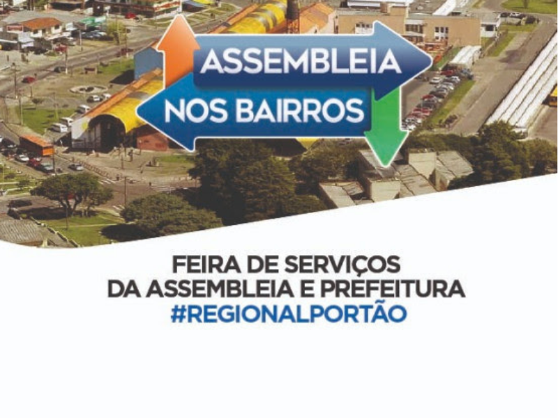 Regional do Portão recebe mais de 100 serviços gratuitos na 2ª edição do Assembleia nos Bairros nesta quarta-feira (25)